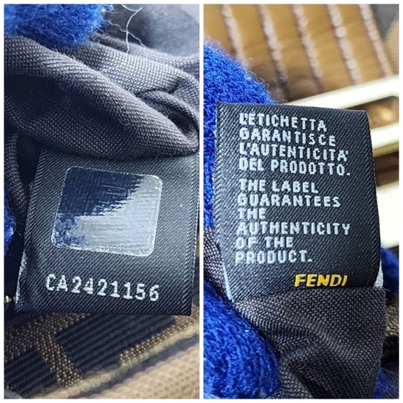 Authentic Fendi Tobacco Zucca Canvas and Leather Maxi Baguette Flap Shoulder Bag - Picture 11 of 14